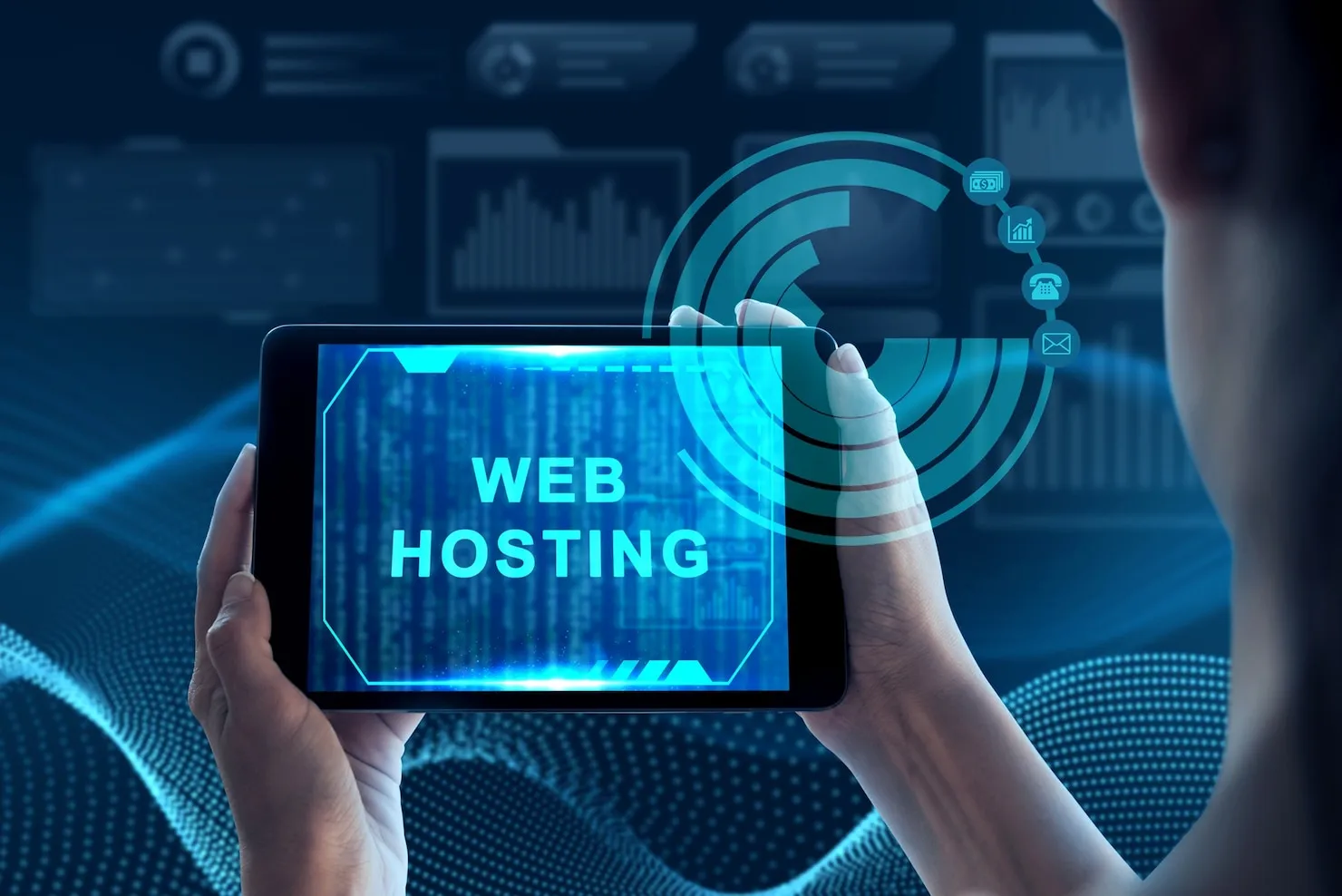 Managed web hosting infrastructure supporting secure and reliable business websites