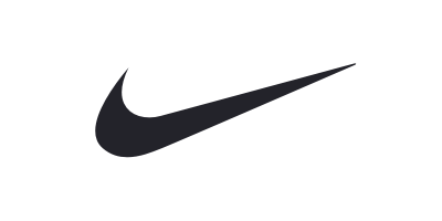 Nike logo symbolizing athletic innovation and brand identity in digital marketing context.